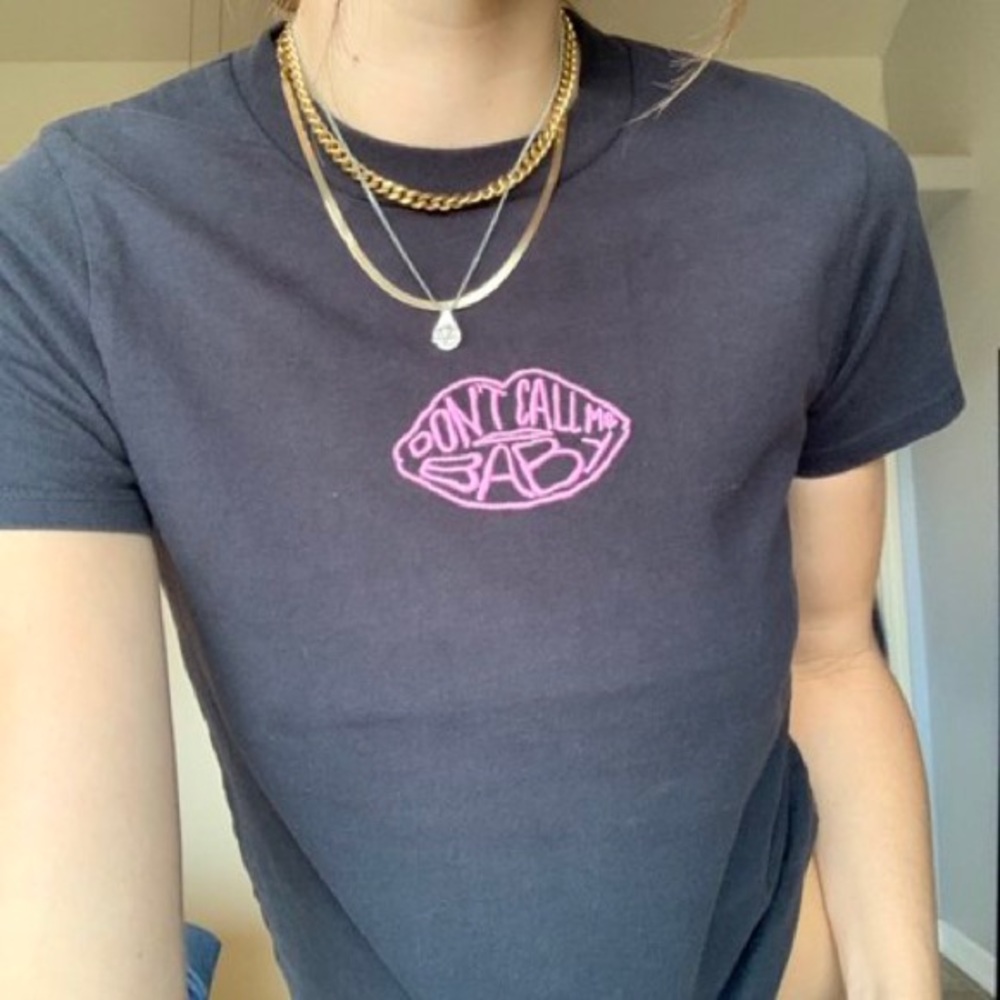 Brandy Melville don’t call me baby shirt